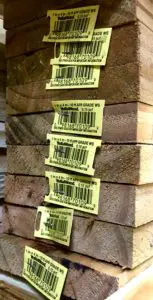 pressure treated lumber boards