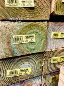 pressure treated lumber