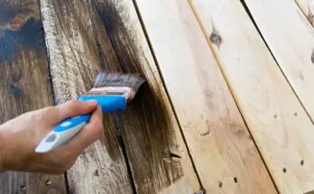 paint stain wood brush